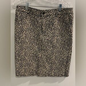 D. Jeans Black and Cream Pencil Skirt for Night Out